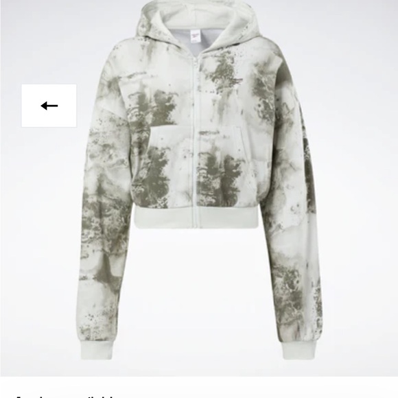 REEBOK Classics Cloud Splatter-Print Zip-Up Sweatshirt - Picture 7 of 9